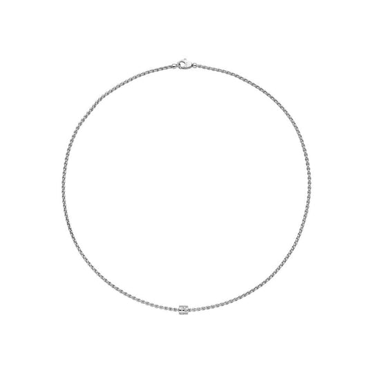 Aria Diamond Necklace - 18ct White Gold - 890CBBR