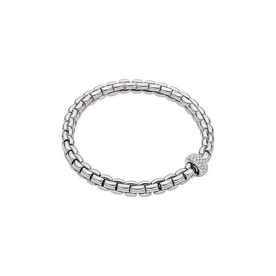 EKA Diamond Bracelet - Medium - White Gold - 707B PAVEM