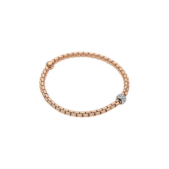 FOPE Eka Tiny Bracelet - Rose Gold/Diamond ~ 733BPAVEM-BR