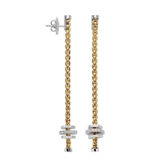 Eka Tiny Drop Earrings - 18ct Gold - 0.30ct - OR754-BBR-GB