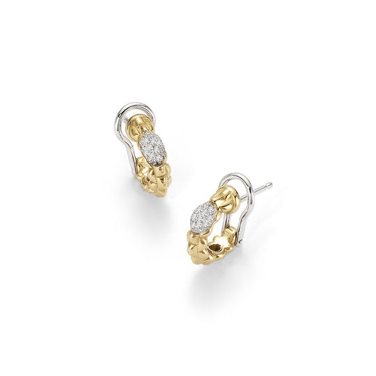 Eka Tiny Earrings - Yellow Gold/Diamond - OR730PAVE-GB