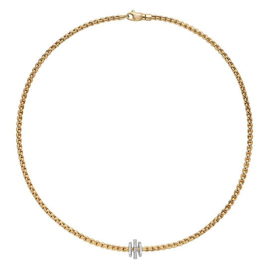 Eka Tiny Necklace - 18ct Gold - 0.15ct - 754C-BBR-GB