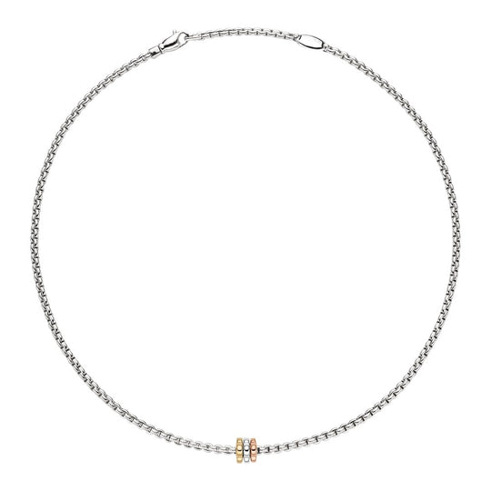 EKA Tiny Necklace - White Gold - 739C