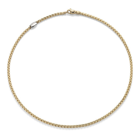 Fope Eka Tiny Necklace - Yellow Gold - 43cm ~ 730C-G