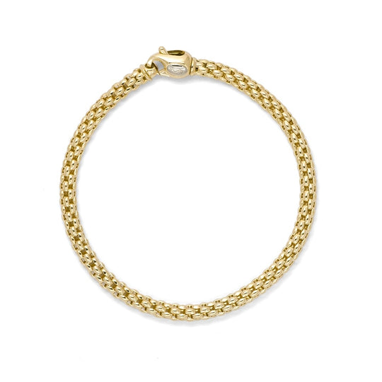 Fope Unica Bracelet - Yellow Gold - 19cm ~ 610B-G