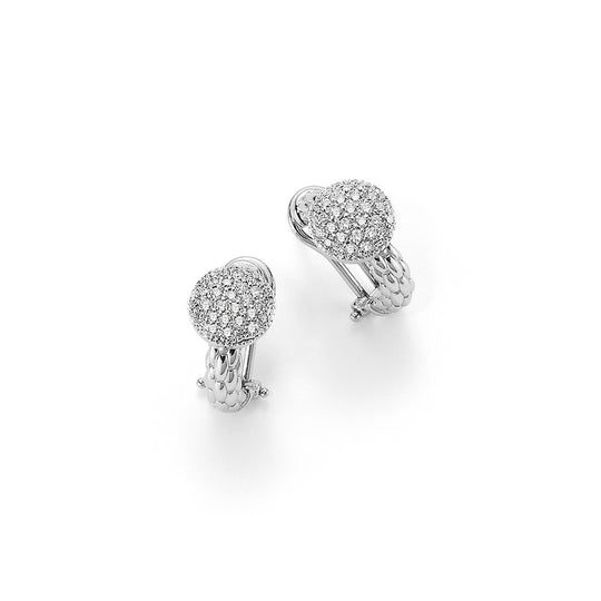 Fope Solo Earrings - White Gold/Diamond - OR647PAVE-B