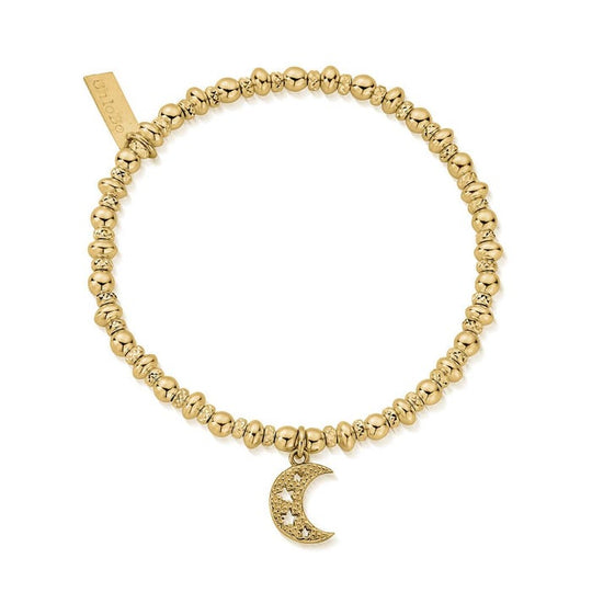 Didi Sparkle Starry Moon Bracelet - Gold - GBDS3087