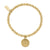 Didi Sparkle Moon Flower Bracelet - Gold - GBDS3090