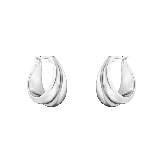 Curve Medium Earrings - Silver - 10017502