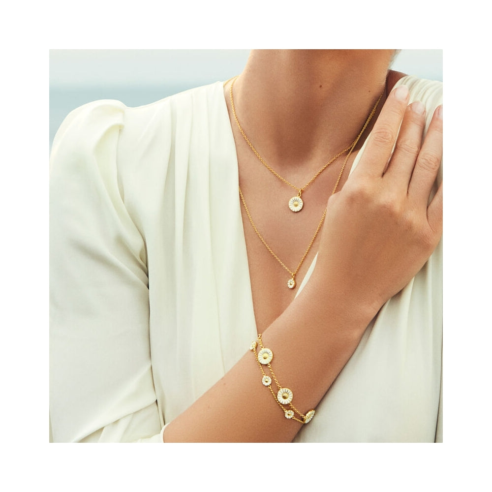 Georg jensen daisy necklace outlet gold