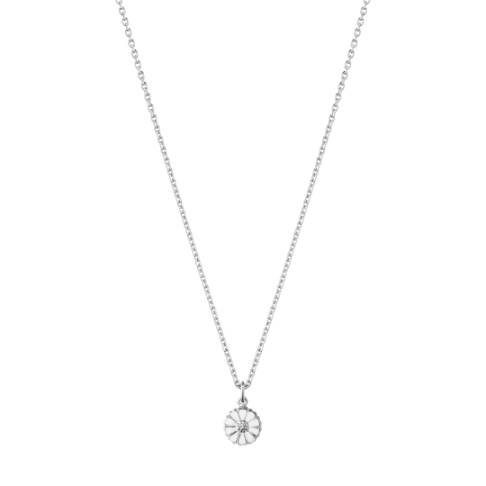 Daisy Pendant - Silver/White - Mini - 20000724