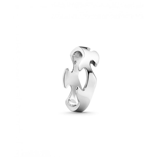 Fusion White Gold Centre Ring - Size 53 - 3546020-53