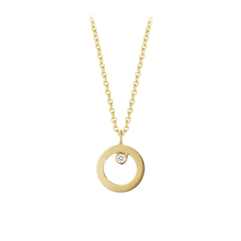 georg-jensen-halo-pendant-gold-diamond-10014137