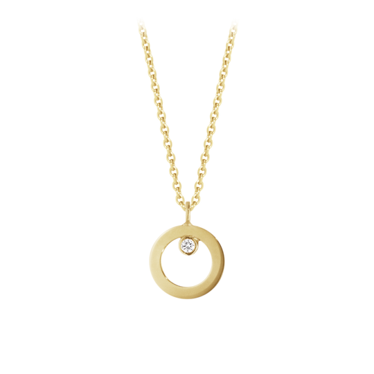 HALO pendant - Gold & Diamond - 10014137