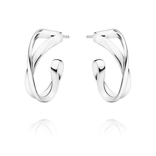 Infinity Earhoops - Small - Silver - 3539283