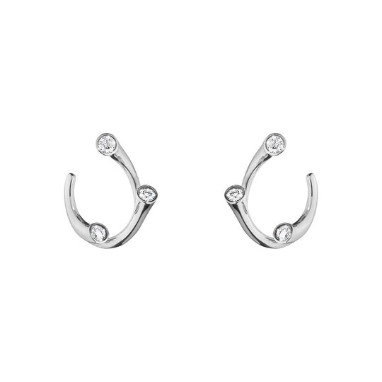 Magic Ear Hoops - White Gold/Diamond - 10009526
