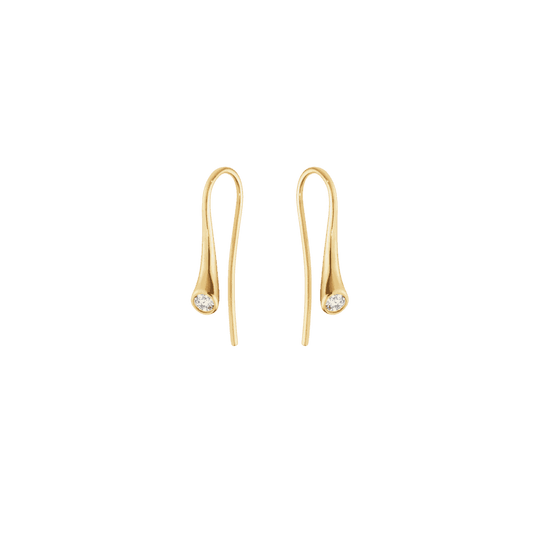 Magic Earhook - Yellow Gold & Diamond - 10009511