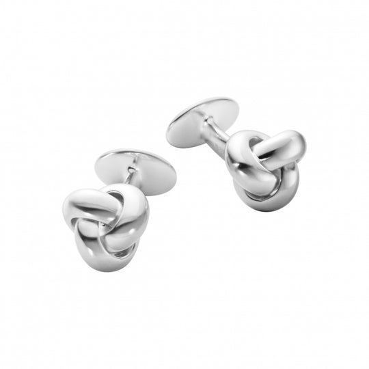 Men's Classic Knot Cufflinks - Silver - 10017110