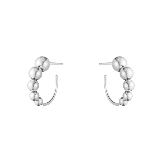 Moonlight Grapes Hoop Earrings - Silver - 20001006
