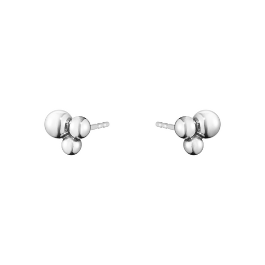 Moonlight Grapes Stud Earrings - Silver - 10014406