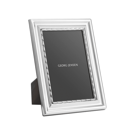 Georg Jensen Photo Frame Pearl Small Silver Mahogany ~  7525920