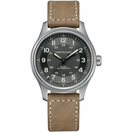 Khaki Field Titanium Auto Gents Watch - H70545550