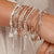 Didi Tassel Bracelet - Silver - SBMN337