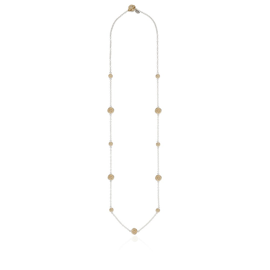 Long Station Necklace - Gold - 4306N-TWT