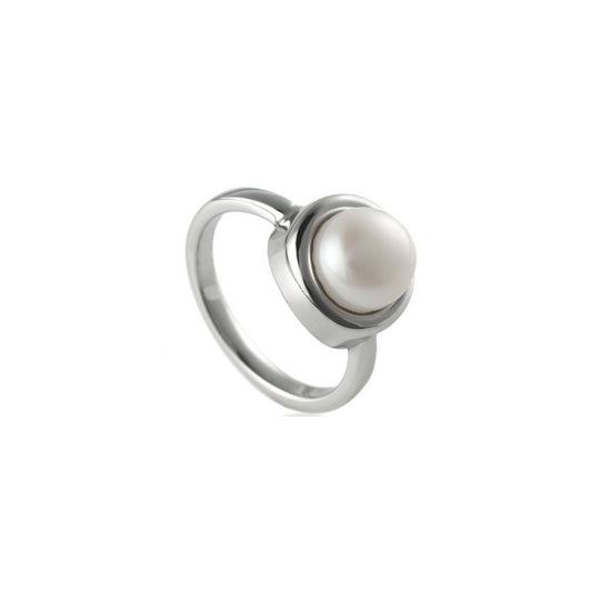 Alice Pearl Ring, Size N - Silver - 1313932