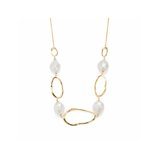 Baroque Pearl Necklace - Gold - 1871098
