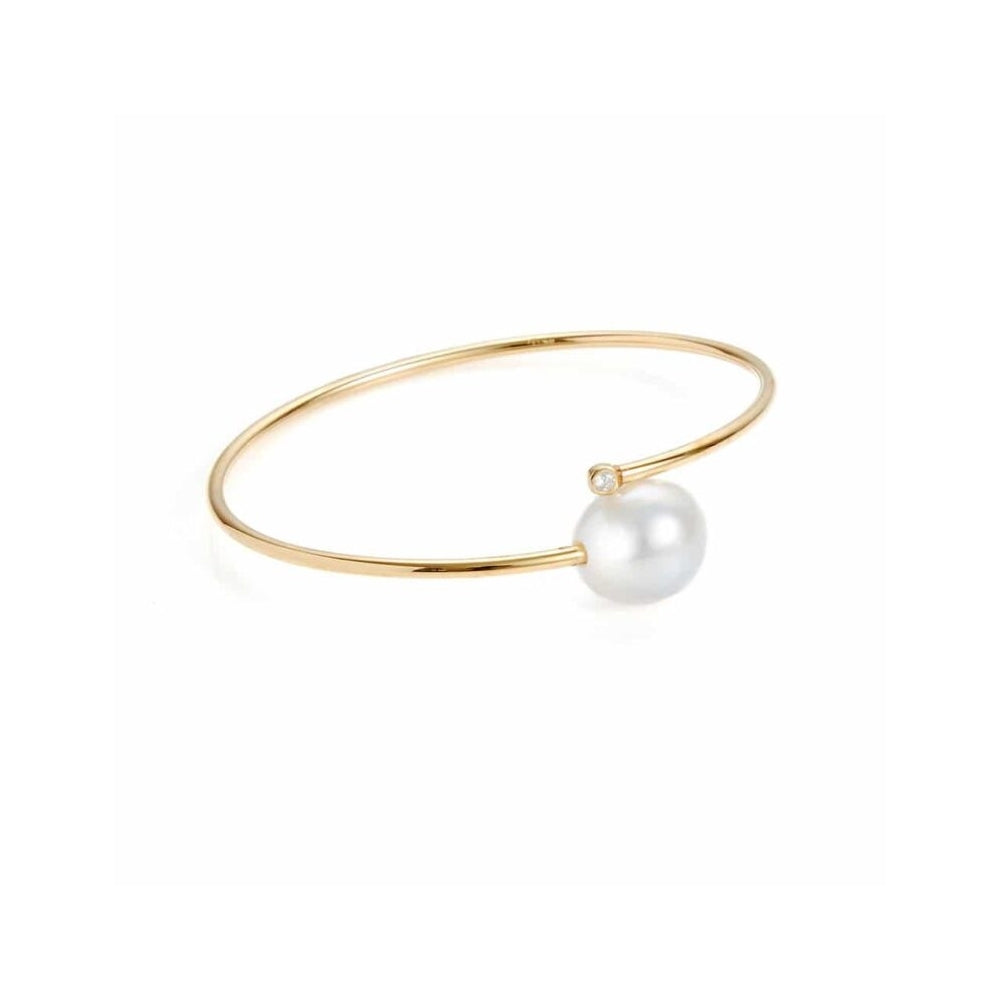 Baroque Solo Pearl Bangle - Gold - 1871296 – Sarah Layton