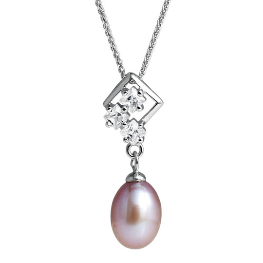 Jersey Pearl Pearl Drop Pendant on a Necklace