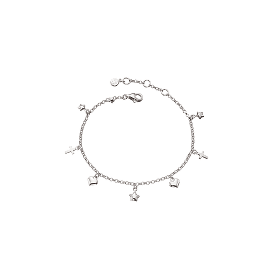 Athena Children's Charm Bracelet - Silver - LSB0086