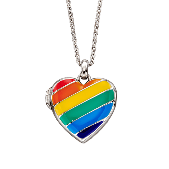 Bryony Children's Rainbow Locket - Silver - LSN0339