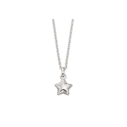 Eva Plain Star Pendant - Silver - LSN0021
