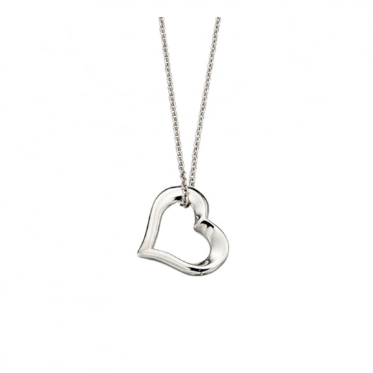 India Heart Pendant - Silver - LSN0056