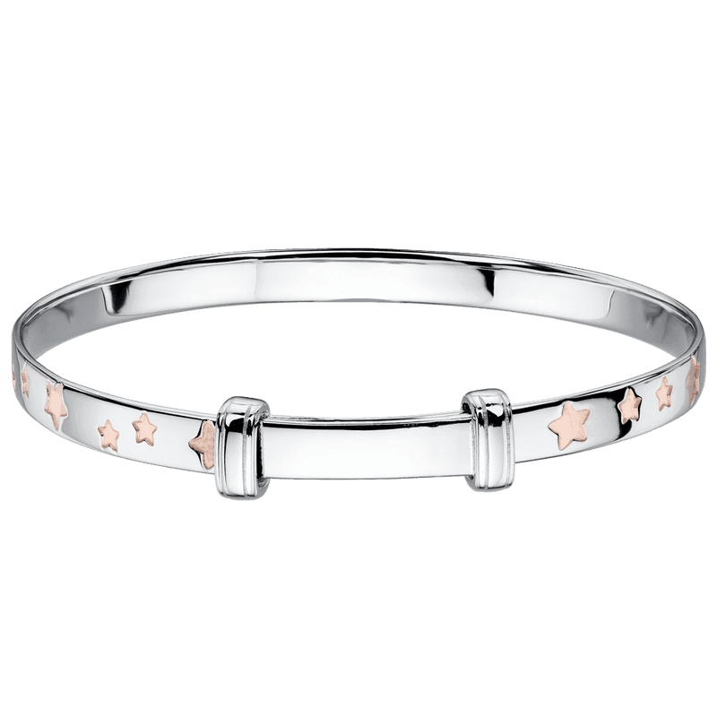 little-star-jessica-star-childrens-bangle-silver-rose-lsb0131