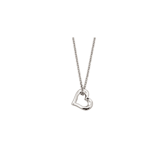 Lola Heart Children's Necklace - Silver - LSN0057