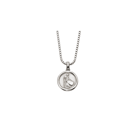 Miller Children's St Christopher Necklace - Silver - LSN0042