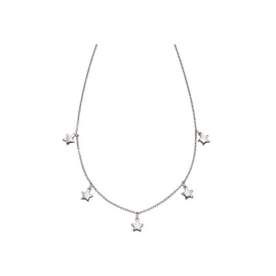 Taara Star Charm Children's Necklace - Silver - LSN0310