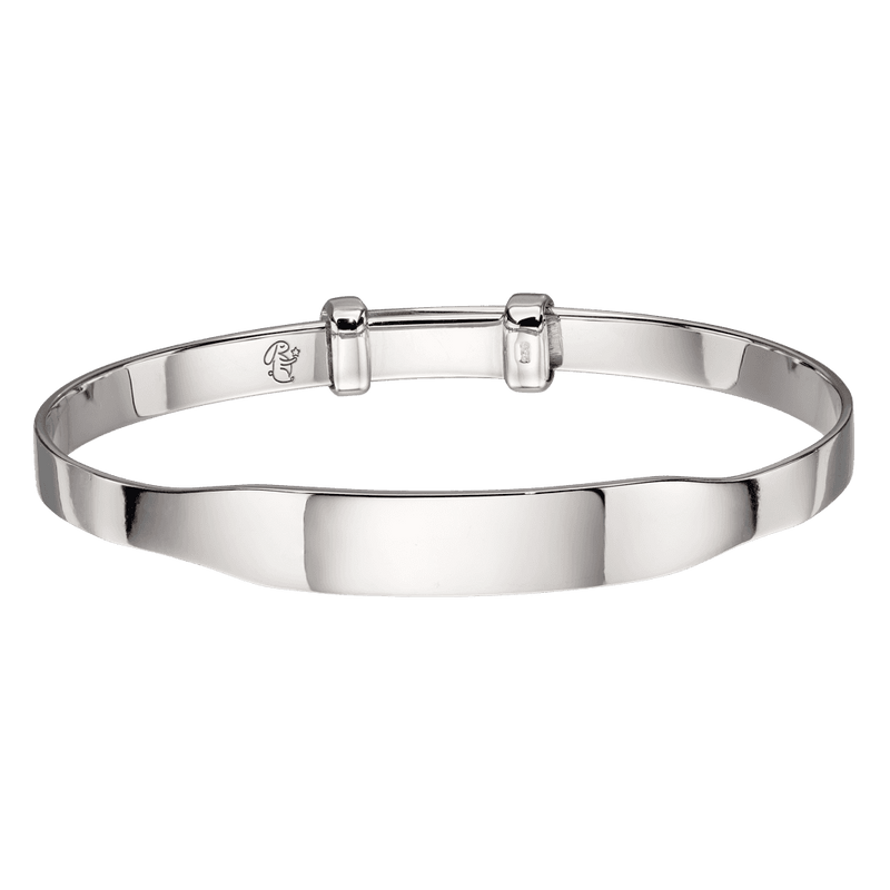 little-star-willow-plain-baby-bangle-silver-lsb0219