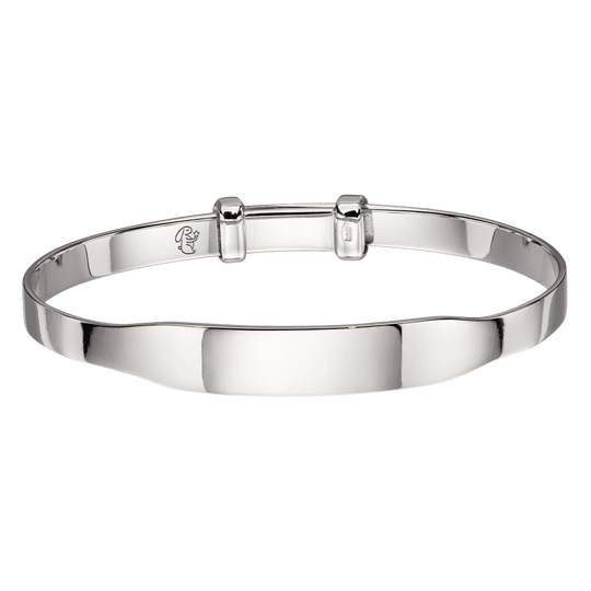 Willow Plain Baby Bangle - Silver - LSB0219