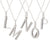 Art Deco Initial N Necklace - Silver - ALN1S