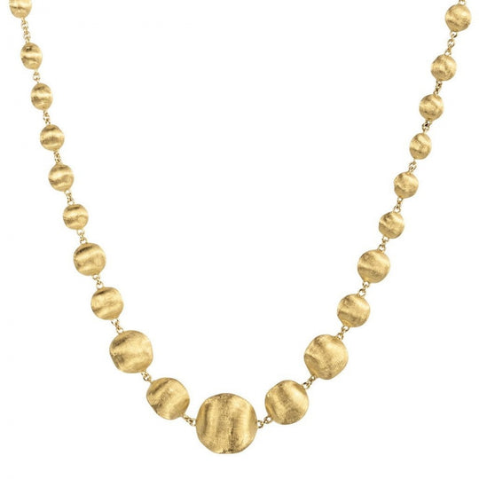 Africa Graduated Necklace - 18ct Gold - CB1416