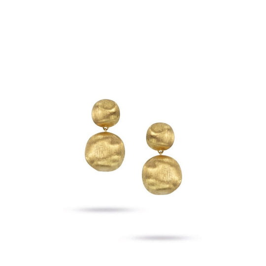 Africa Large Drop Earrings - Gold - OB922-Y