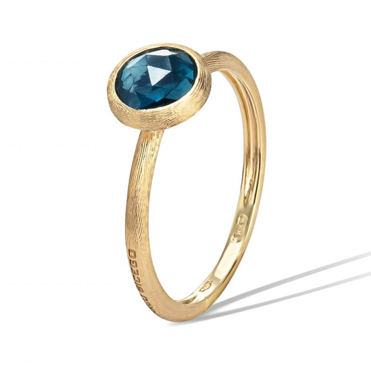 Jaipur London Blue Topaz Ring - Yellow Gold - AB471 TPL01
