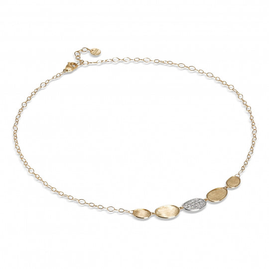 Lunaria Diamond Necklace - 18ct Gold - CB2592-B - 0.28ct