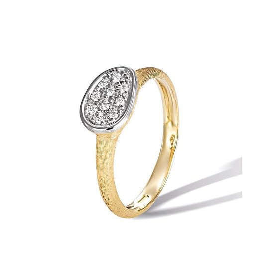 Lunaria Diamond Ring, Size 55 - 18ct Gold - AB622-B