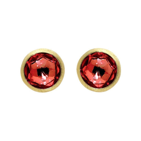 Marco Bicego Jaipur Stud Earrings - Gold/Garnet ~ OB957-RG01-Y