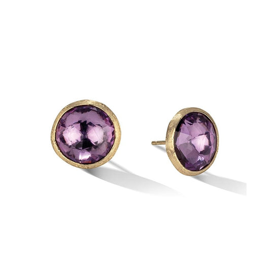 Marco Bicego Jaipur Stud Earrings - Yellow Gold/Amethyst ~ OB957-AL01-Y